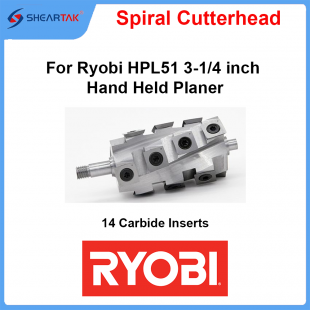 Spiral Cutterhead for Ryobi HPL51 3-1/4 inch Hand Held Planer